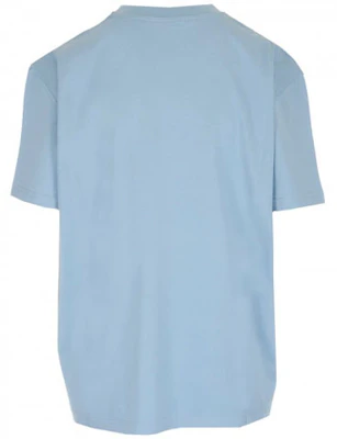 (W) 纪梵希蓝色复古多彩标志印花T恤 BW70603Z2C-450 Lookbook (W) 纪梵希蓝色复古多彩标志印花T恤 BW70603Z2C-450