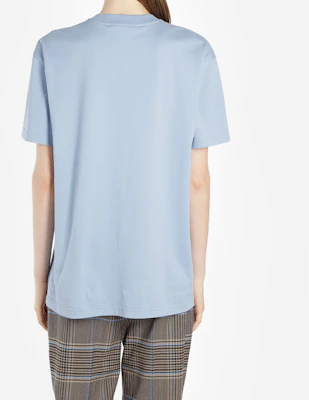 (W) 纪梵希蓝色复古多彩标志印花T恤 BW70603Z2C-450 Details for (W) 纪梵希蓝色复古多彩标志印花T恤 BW70603Z2C-450