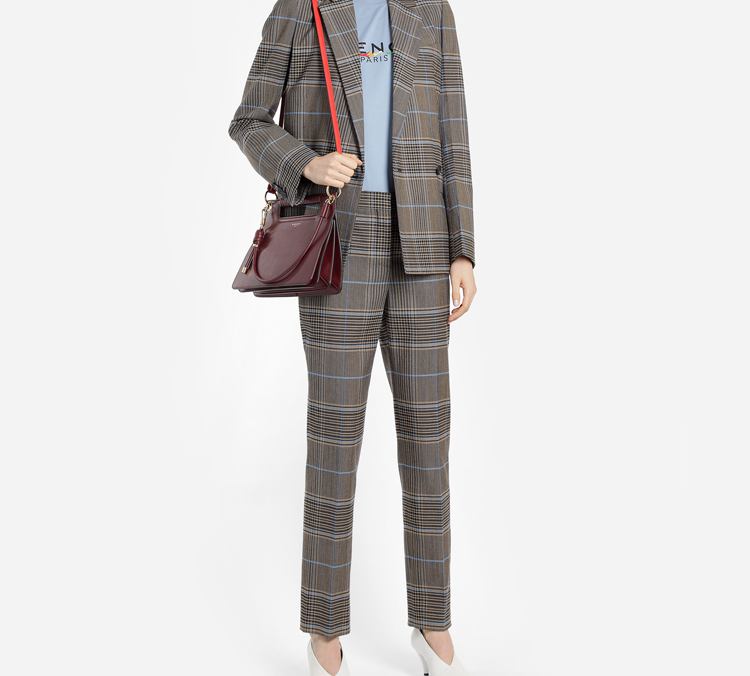 Sizing (W) 纪梵希蓝色复古多彩标志印花T恤 BW70603Z2C-450