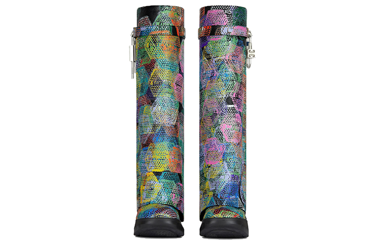 Lookbook (W) Givenchy BSTROY x Shark Lock High Top Boots 'Cetakan Kulit Pelbagai Warna' BE7022E1MN-960