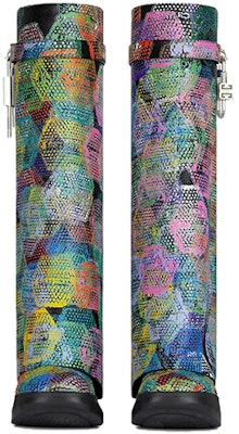 (Women) Givenchy BSTROY x Shark Lock High Top Boots 'Multicolor Leather Print' BE7022E1MN-960 Lookbook (Women) Givenchy BSTROY x Shark Lock High Top Boots 'Multicolor Leather Print' BE7022E1MN-960