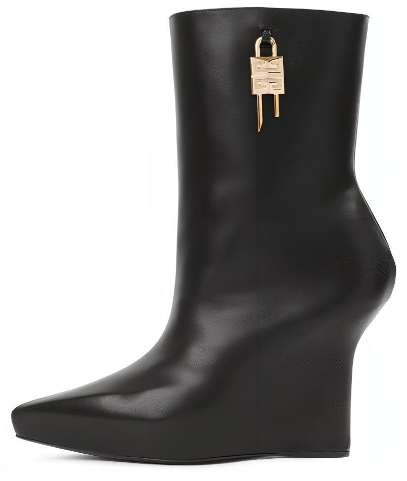 women-givenchy-calfskin-lock-charm-wedge-ankle-boots-black-be-6041-e1-m1-001