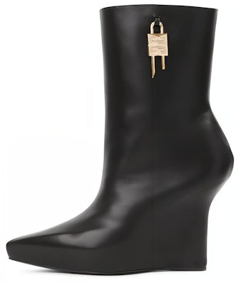 (Women) Givenchy Calfskin Lock Charm Wedge Ankle Boots 'Black' BE6041E1M1-001 Buy (Women) Givenchy Calfskin Lock Charm Wedge Ankle Boots 'Black' BE6041E1M1-001