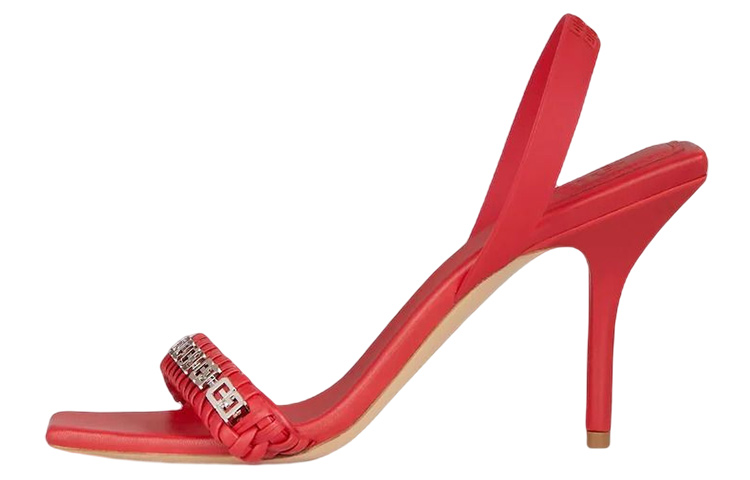 (Women) Givenchy Chain Weave Leather Sandal 'Red' BE306JE1DR-601