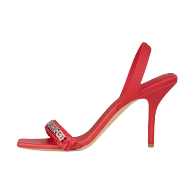 (W) Givenchy Chain Weave Leather Sandal 'Red'