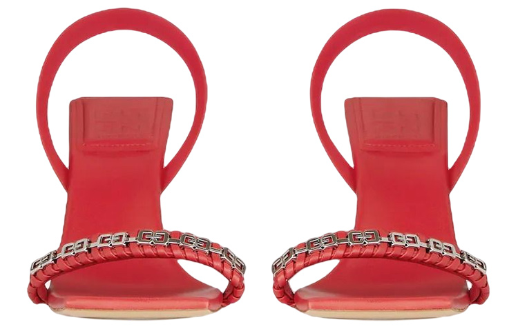 (W) Givenchy Chain Weave Leather Sandal 'Red' 圖 3
