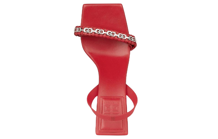 Shop (W) Sandalo in Pelle Intrecciato Givenchy ''Rosso''. BE306JE1DR-601