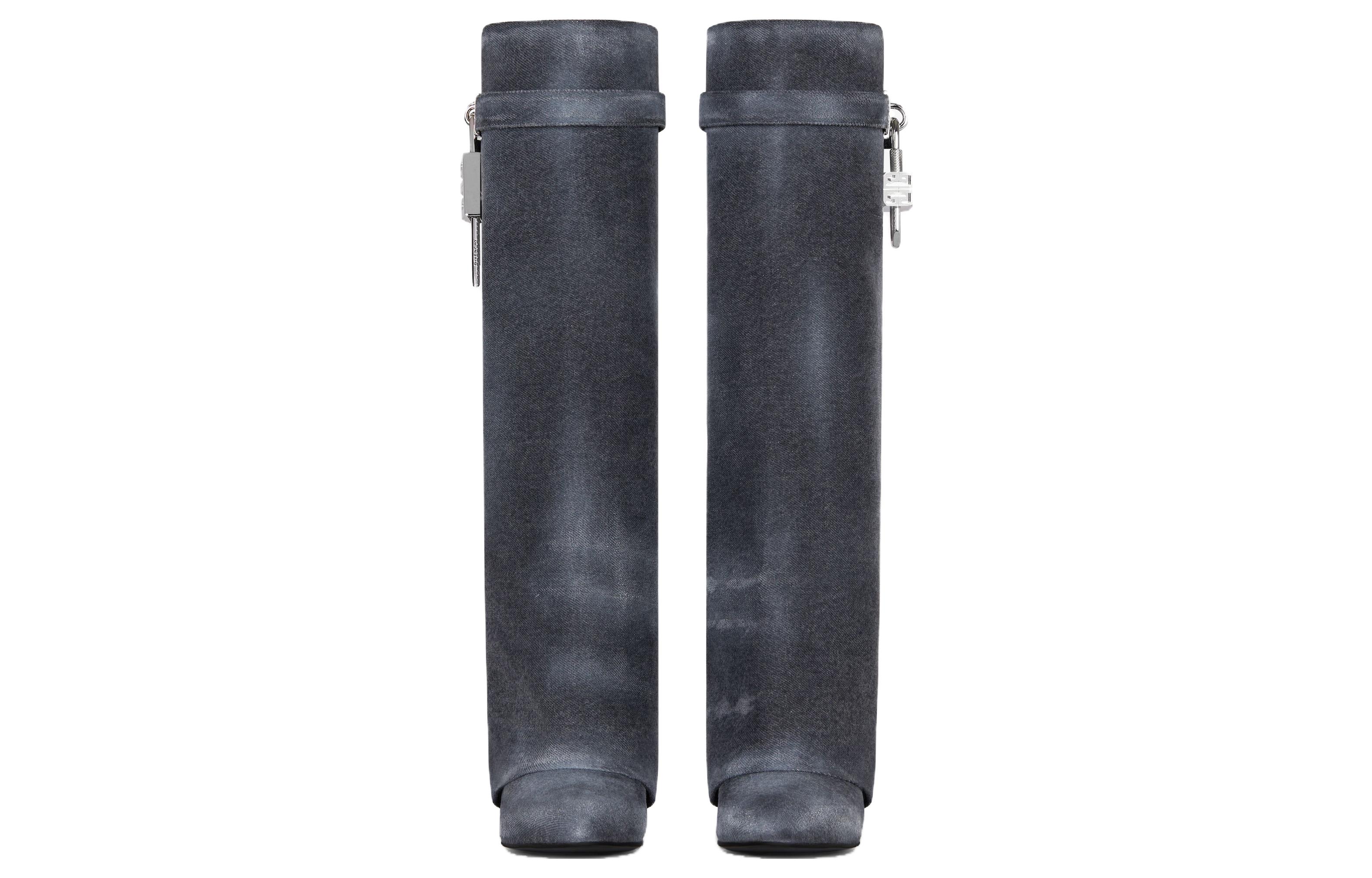 Lookbook (W) ジバンシィ デニム ハイカットブーツ "ブラックコンフォート" BE702EE1VF-001