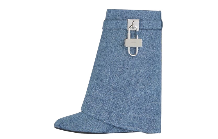 (Women) Givenchy Denim Slip-On Wedge Ankle Boots 'Blue' BE603KE1SL-420