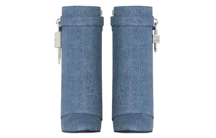 Lookbook (W) Givenchy But Ankle Wedge Tanpa Tali Denim 'Biru' BE603KE1SL-420