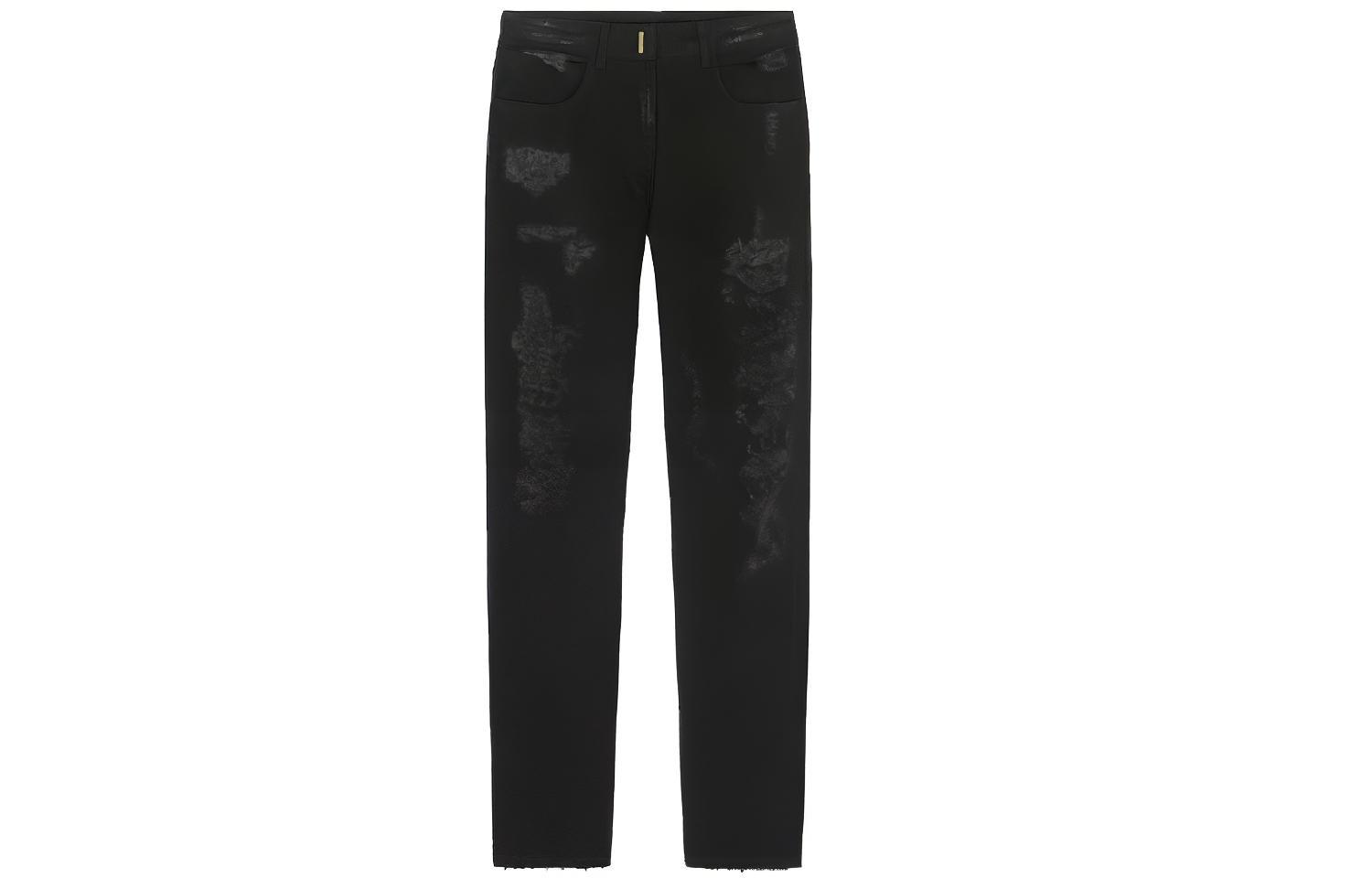 (Women) GIVENCHY Distressed Denim Jeans Black BW50QH50NV-001