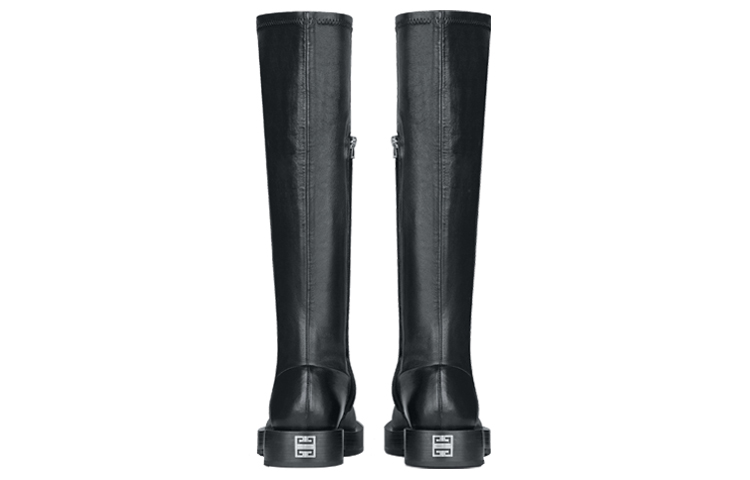 Shop (W) ジバンシィ　ナッパレザー　ハイカットブーツ (黒) BE701TE134-001