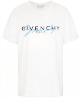 (Women) GIVENCHY Embroidered Logo T-Shirt White BW707Z3Z3Q-100 (Women) GIVENCHY Embroidered Logo T-Shirt White BW707Z3Z3Q-100