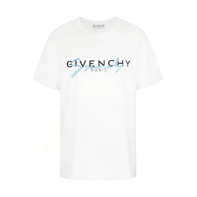 (Women) GIVENCHY Embroidered Logo T-Shirt White BW707Z3Z3Q-100