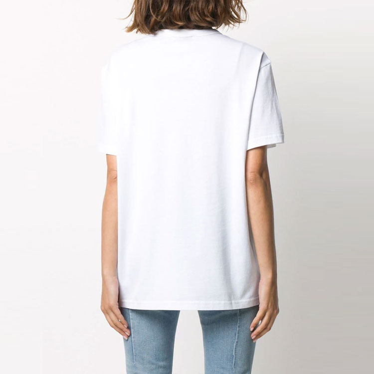 Sizing (W) 지방시 자수 로고 티셔츠 화이트 BW707Z3Z3Q-100