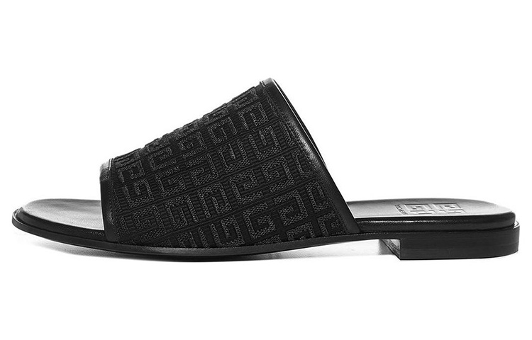 Buy GIVENCHY紀梵希 露趾圓頭平底 一字拖鞋 女款 黑色