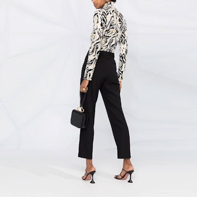 (W) ジバンシィ FW21 ハイウエスト ブラックパンツ ゴールドアクセント付き. BW50MB1009-001 Shop (W) ジバンシィ FW21 ハイウエスト ブラックパンツ ゴールドアクセント付き. BW50MB1009-001