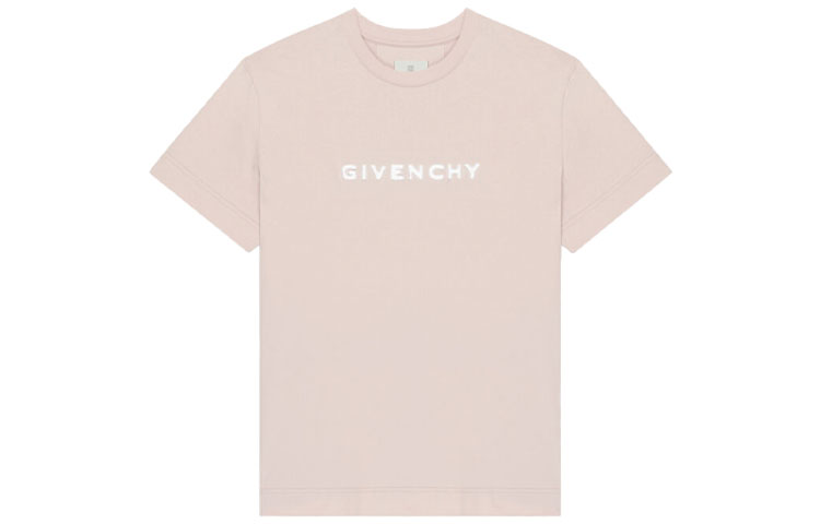 (Women) GIVENCHY FW21 Logo Knit Short Sleeve T-Shirt in Nude Pink. BW707Z3Z85-657 圖 2
