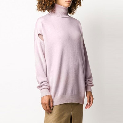 (Women) GIVENCHY FW21 Pink Knit Pullover Sweater with Hollow Design. BW90AG4Z7G-681 Shop (Women) GIVENCHY FW21 Pink Knit Pullover Sweater with Hollow Design. BW90AG4Z7G-681