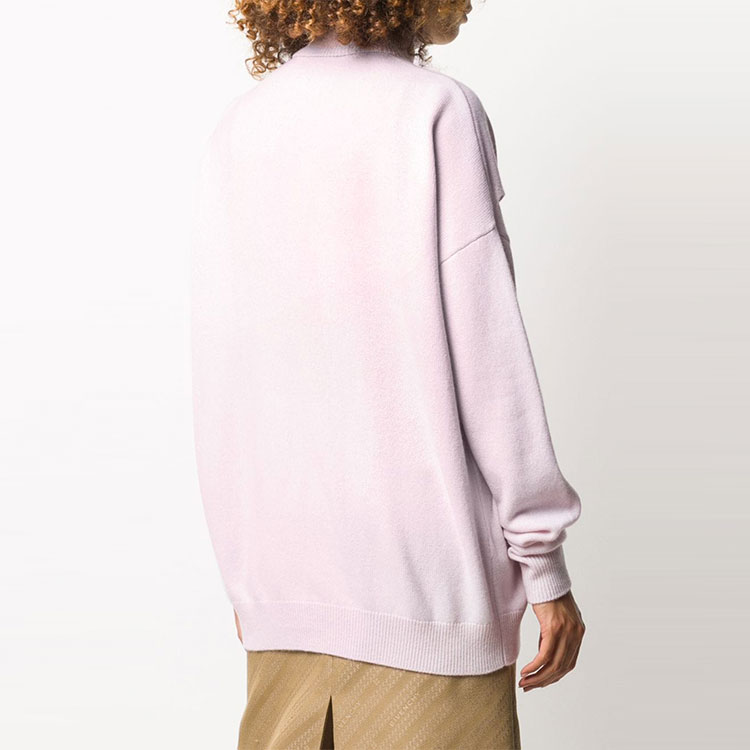 Purchase (Women) GIVENCHY FW21 Pink Knit Pullover Sweater with Hollow Design. BW90AG4Z7G-681