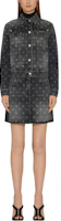 Lookbook (Women) Givenchy FW22 Black Denim Button Zip Mini Skirt. BW40KR5Y4G-001