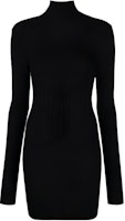 (Women) Givenchy FW22 Black High-Neck Cinched-Waist Long-Sleeve Dress. BW219B40CY-001 (Women) Givenchy FW22 Black High-Neck Cinched-Waist Long-Sleeve Dress. BW219B40CY-001