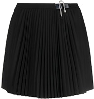 (Women) GIVENCHY FW22 Black Ruched Casual Skirt with Metal Hook Detail BW40LP1497-001 (Women) GIVENCHY FW22 Black Ruched Casual Skirt with Metal Hook Detail BW40LP1497-001