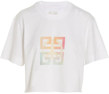 (Women) Givenchy FW22 Cropped Logo Print Crewneck T-Shirt White BW709X3Z9Y-100 Buy (Women) Givenchy FW22 Cropped Logo Print Crewneck T-Shirt White BW709X3Z9Y-100