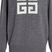Sizing (W) GIVENCHY FW22 灰色大Logo印花圓領毛衣 BW908N4ZEQ060