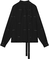 (Women) Givenchy FW22 Plain Logo Jacquard Long Sleeve Shirt Black. BW611N14PR-001 (Women) Givenchy FW22 Plain Logo Jacquard Long Sleeve Shirt Black. BW611N14PR-001