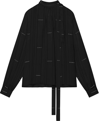 (W) Givenchy FW22 Kemeja Lengan Panjang Logo Jacquard Hitam. BW611N14PR-001 Order (W) Givenchy FW22 Kemeja Lengan Panjang Logo Jacquard Hitam. BW611N14PR-001