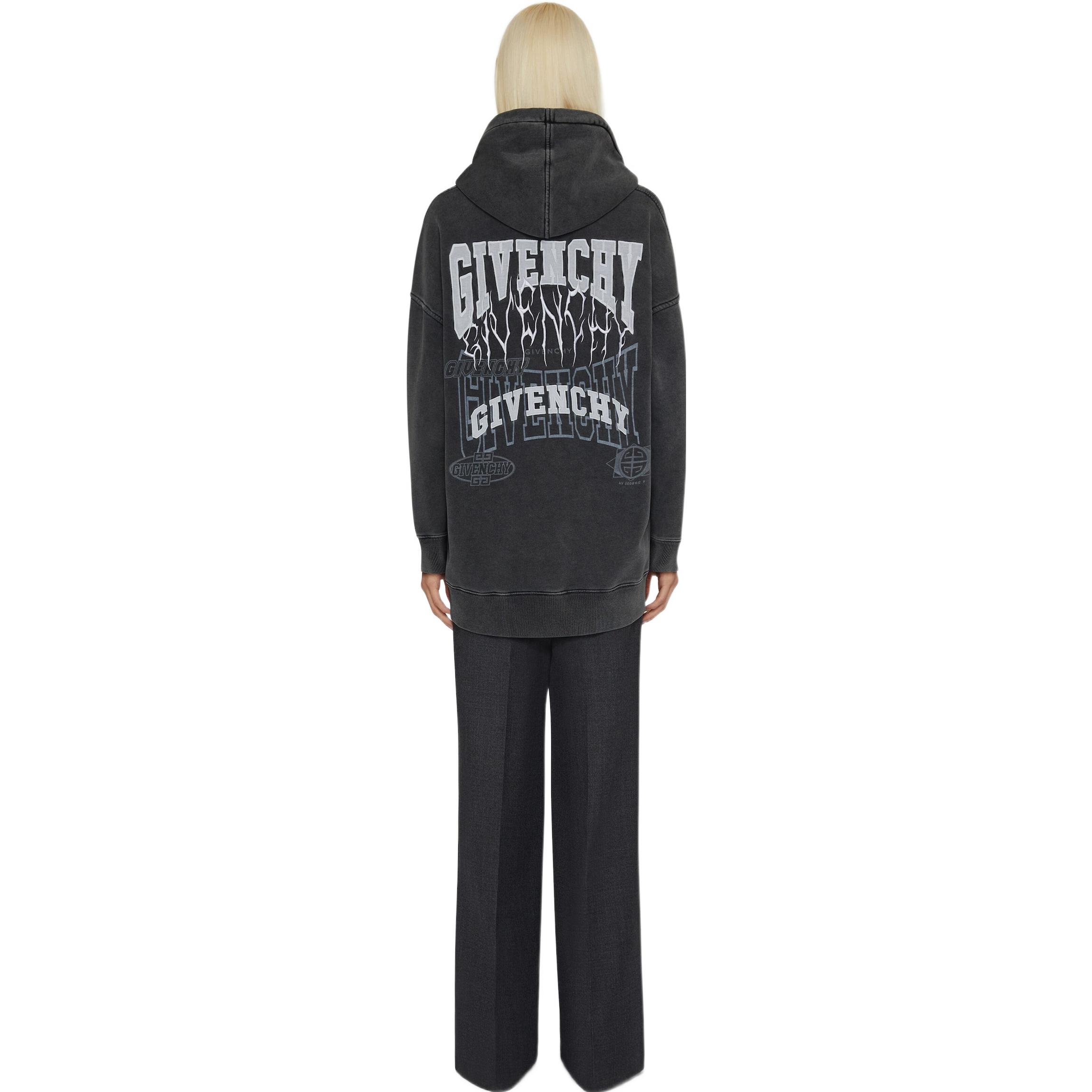 Purchase (W) GIVENCHY FW22 灰色印花連帽衫 BWJ03E3ZB4-020