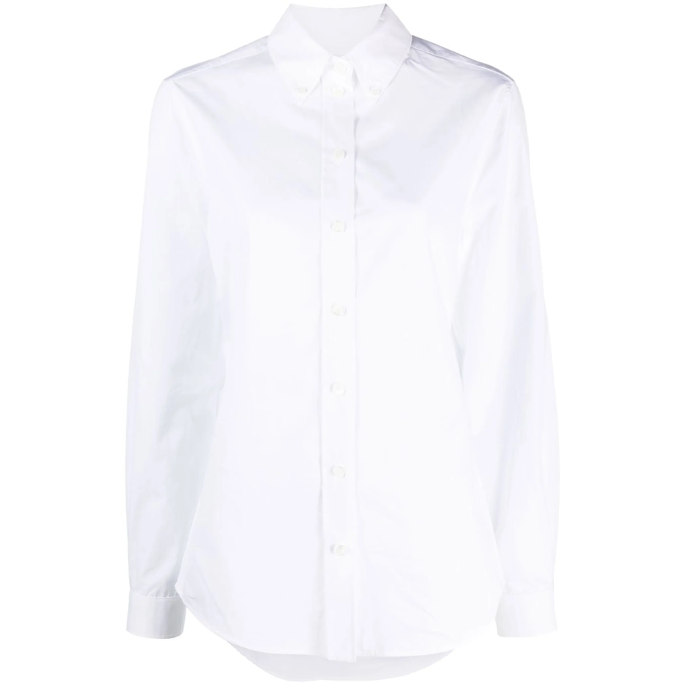 (Women) Givenchy FW22  Single-Breasted Long Sleeve Shirt White BW60ZC14M6-100