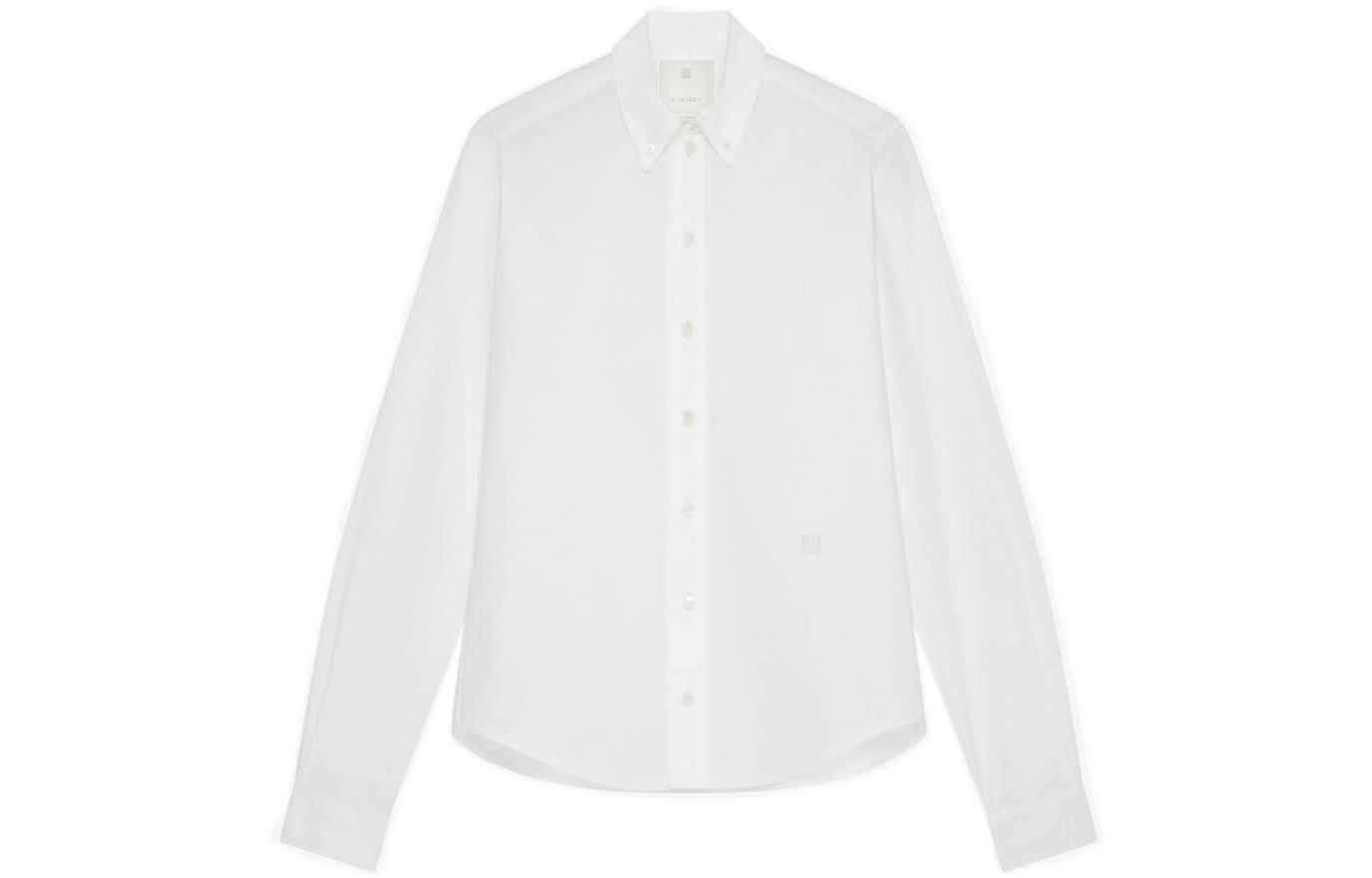 Order (W) Givenchy FW22 Kemeja Lengan Panjang Single-Breasted Putih BW60ZC14M6-100