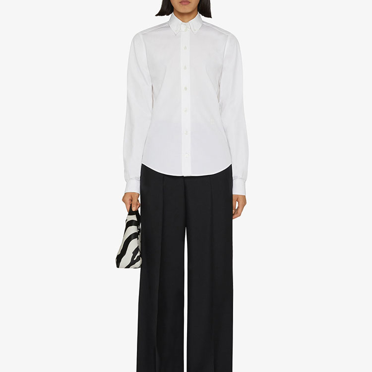 Lookbook (W) Givenchy FW22 Kemeja Lengan Panjang Single-Breasted Putih BW60ZC14M6-100