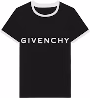 Order (W) Givenchy FW22 修身黑色T恤對比標誌印花設計 BW70BF3YAC-004