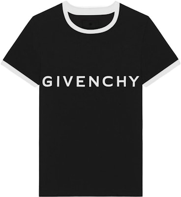 (W) Givenchy FW22 修身黑色T恤對比標誌印花設計 BW70BF3YAC-004 Order (W) Givenchy FW22 修身黑色T恤對比標誌印花設計 BW70BF3YAC-004
