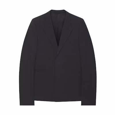 (Women) Givenchy FW22 Slim Fit Single-Breasted Blazer Charcoal Black BM30CR13MP-025