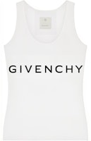 (Women) GIVENCHY FW22 White Letter Print Crew Neck Tank Top BW70AZ3YAC-116 (Women) GIVENCHY FW22 White Letter Print Crew Neck Tank Top BW70AZ3YAC-116