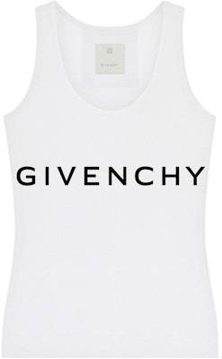 (W) 지방시 FW22 화이트 레터 프린트 크루넥 탱크탑 BW70AZ3YAC-116 Order (W) 지방시 FW22 화이트 레터 프린트 크루넥 탱크탑 BW70AZ3YAC-116