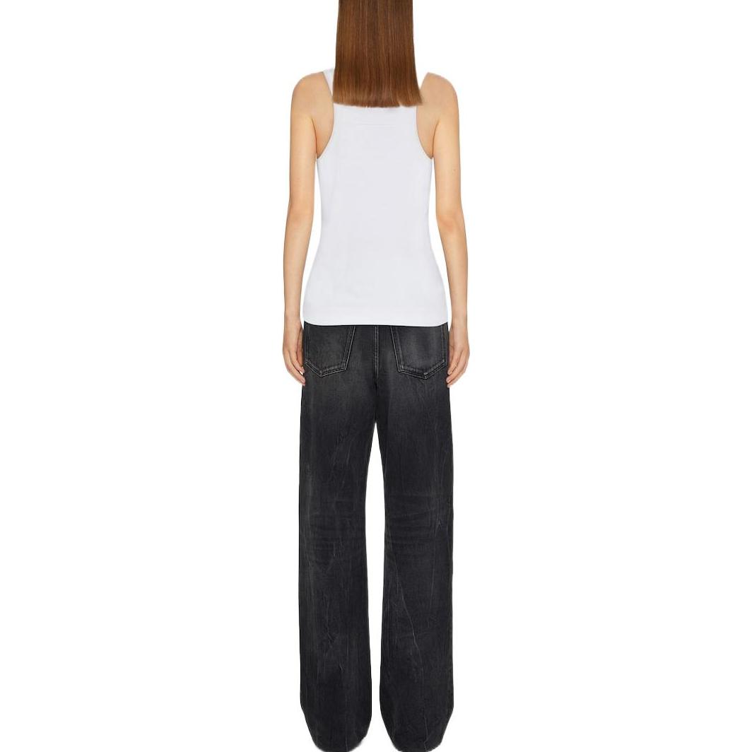 Shop (W) 지방시 FW22 화이트 레터 프린트 크루넥 탱크탑 BW70AZ3YAC-116