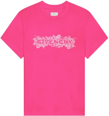 (Women) GIVENCHY FW22 Creative Logo Pink Short Sleeve Casual T-Shirt for Women. BW707Z3ZAB-675 Buy (Women) GIVENCHY FW22 Creative Logo Pink Short Sleeve Casual T-Shirt for Women. BW707Z3ZAB-675