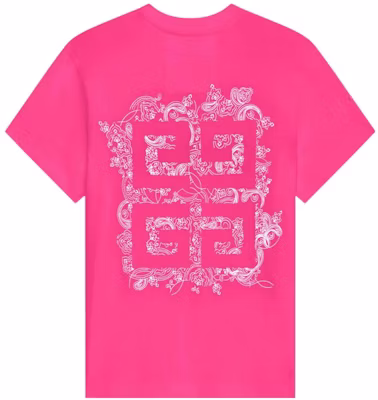 (Women) GIVENCHY FW22 Creative Logo Pink Short Sleeve Casual T-Shirt for Women. BW707Z3ZAB-675 Lookbook (Women) GIVENCHY FW22 Creative Logo Pink Short Sleeve Casual T-Shirt for Women. BW707Z3ZAB-675
