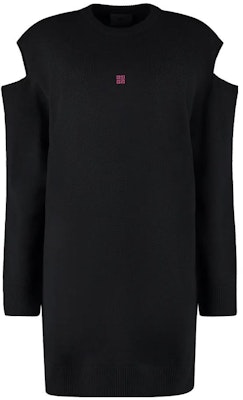 (W) Givenchy FW22 Logo Off-Shoulder Sweater Wanita Wool Hitam BW21DU4ZBJ-024 Buy (W) Givenchy FW22 Logo Off-Shoulder Sweater Wanita Wool Hitam BW21DU4ZBJ-024