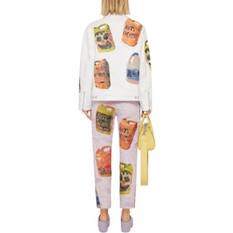 Shop (W) Givenchy FW22 Jeans Wanita Polos Motif Porselen Ungu Muda. BW50Q550RG-541