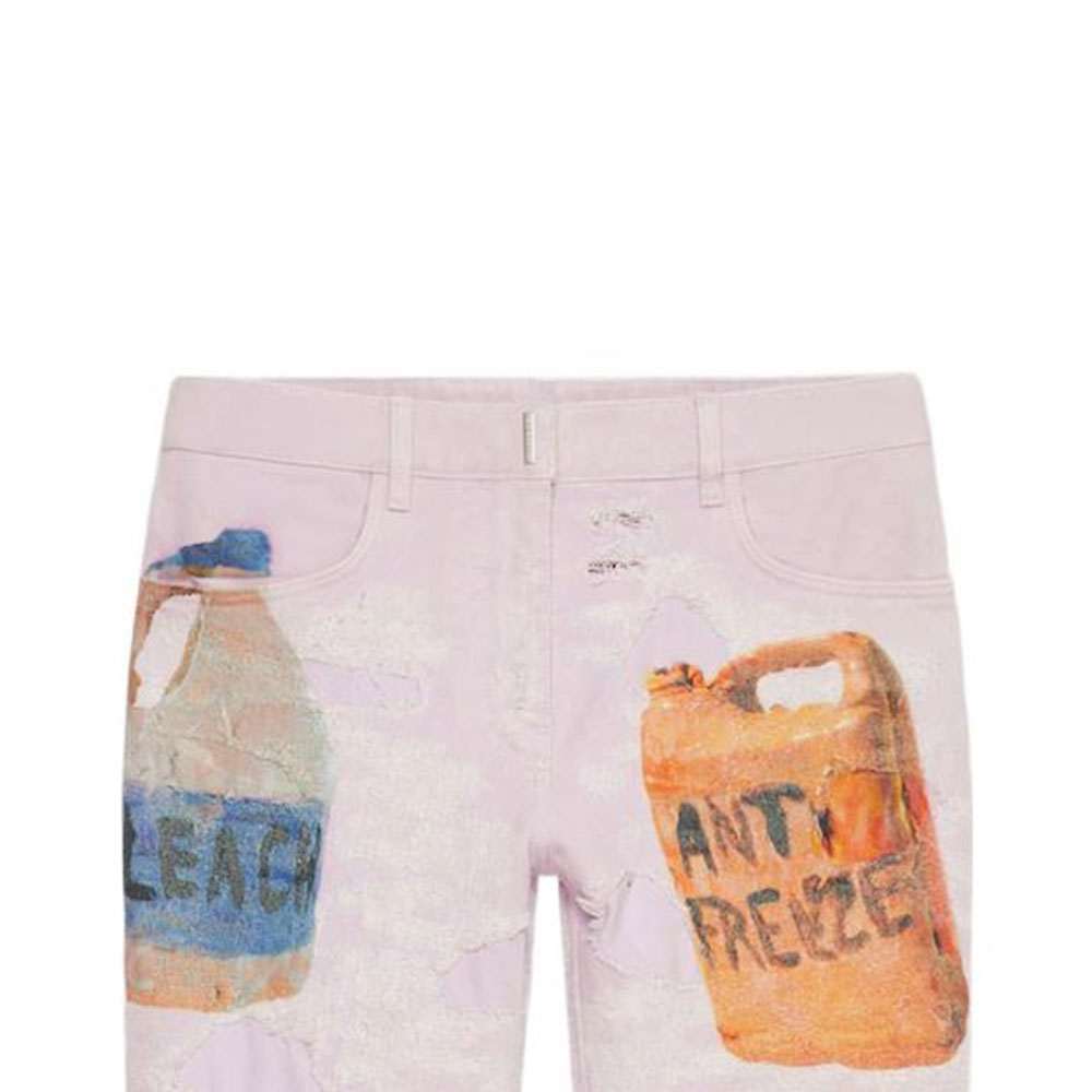 Details for (W) Givenchy FW22 Jeans Wanita Polos Motif Porselen Ungu Muda. BW50Q550RG-541