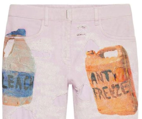 (W) Givenchy FW22 Jeans Wanita Polos Motif Porselen Ungu Muda. BW50Q550RG-541 Details for (W) Givenchy FW22 Jeans Wanita Polos Motif Porselen Ungu Muda. BW50Q550RG-541