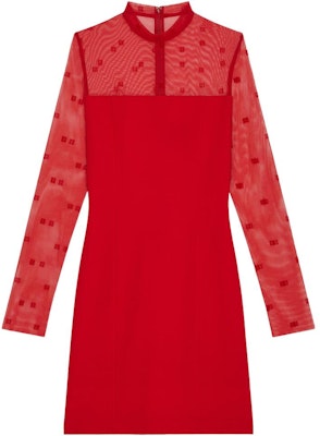 (W) ジバンシィ FW22 赤 ハイネック スリムフィット 長袖 ワンピース レディース BW21HY30XQ-640 Buy (W) ジバンシィ FW22 赤 ハイネック スリムフィット 長袖 ワンピース レディース BW21HY30XQ-640