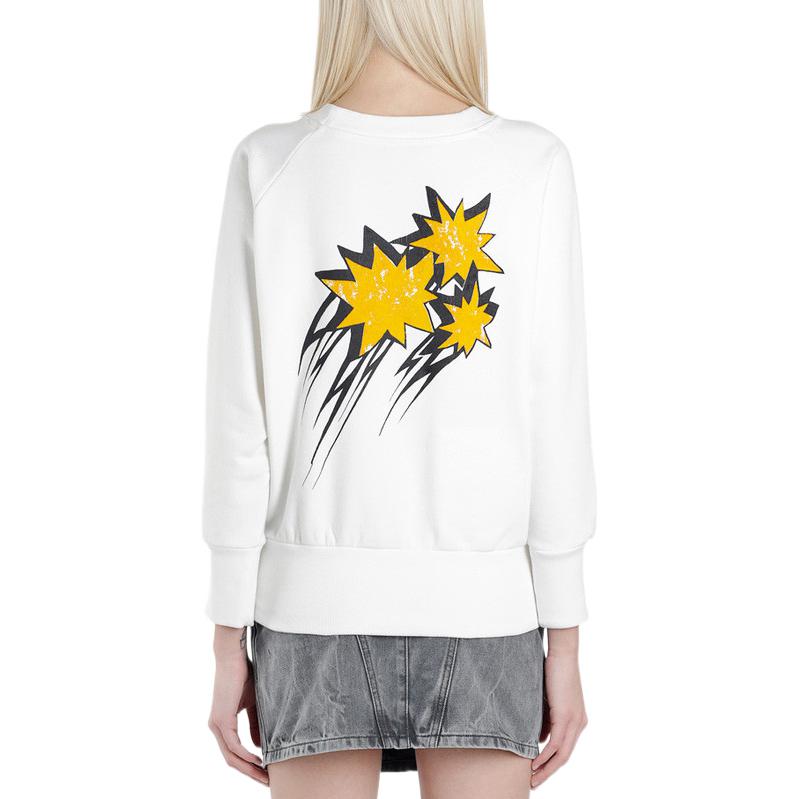Purchase (Women) Givenchy FW22 White Slim-Fit Logo Print Sweatshirt BW70533Z0S130