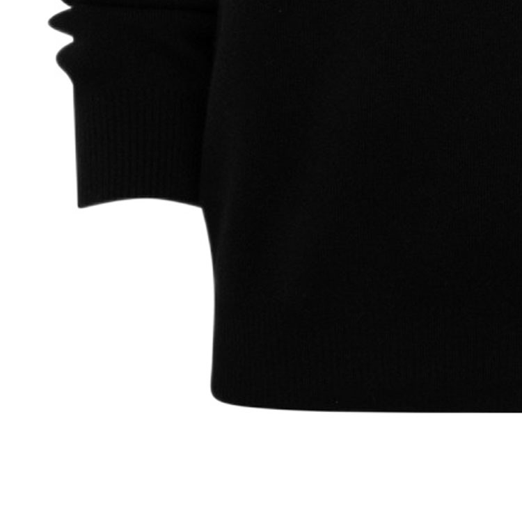 Sizing (W) GIVENCHY FW23 Sweater Crewneck Hitam Striped Logo Bordir. BW90NZ4ZL1-001